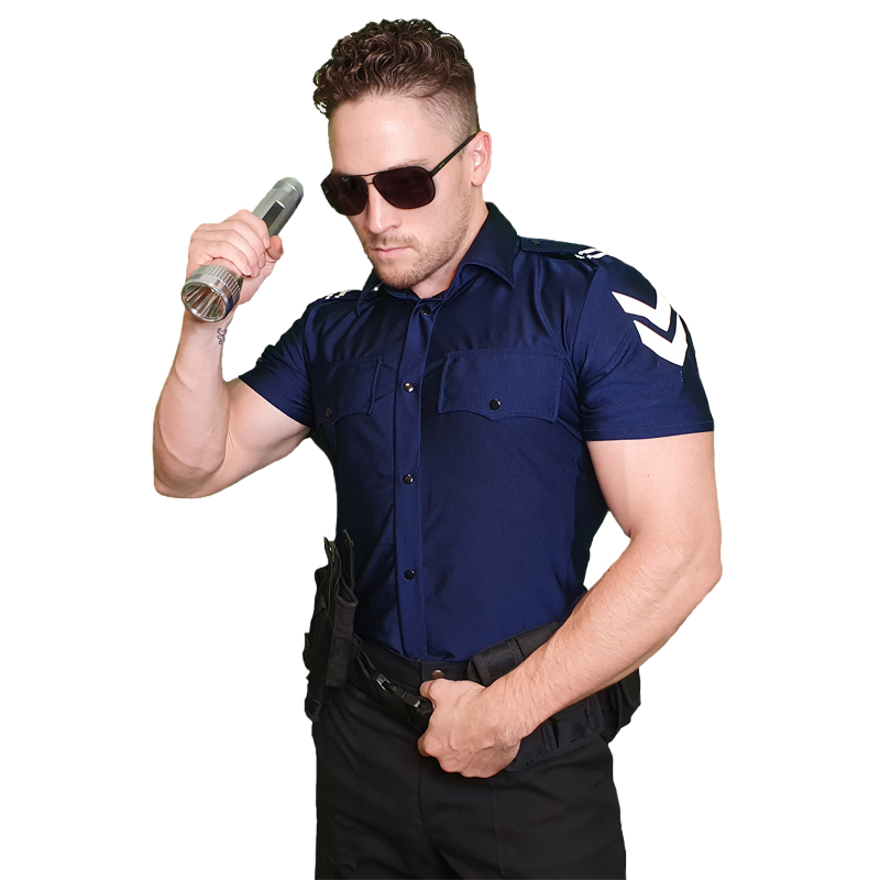 JGA Stripper-Outfit #0403 48 POLICE MAN POLZIST POLIZEI  S Herren Kostüm 